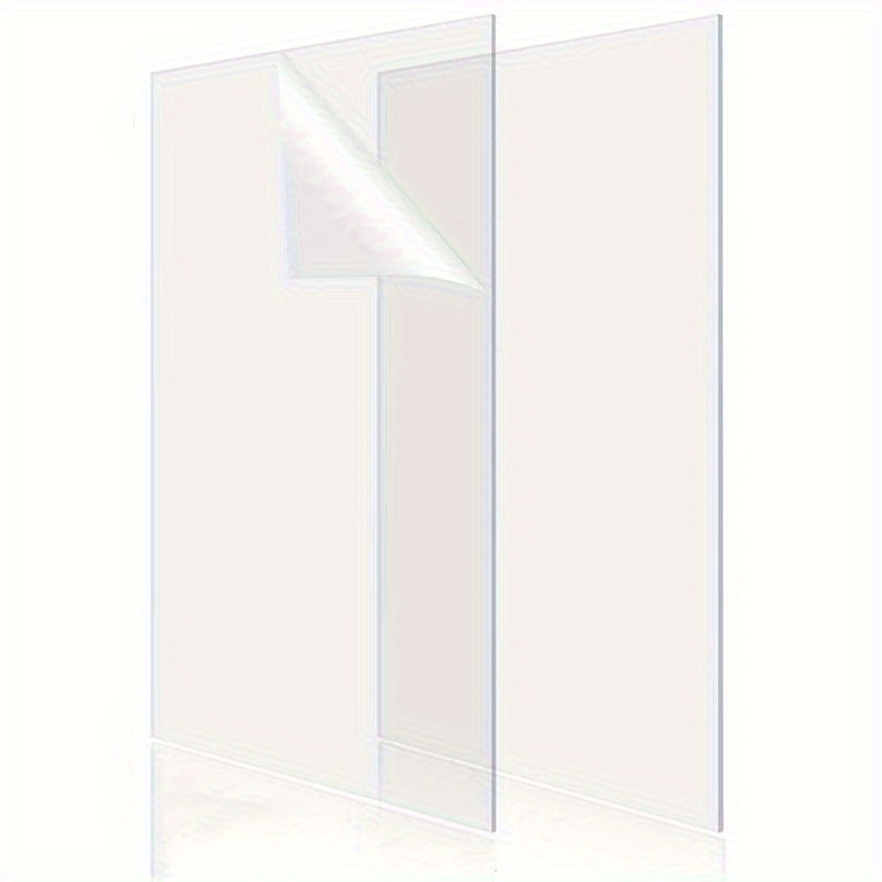 2pcs a3 transparent acrylic sheets thickened 0 08inch 0 2mm scratch resistant suitable picture frames signs desktop decoration crafts laser cutting compatible with standard us letter size home decoration  