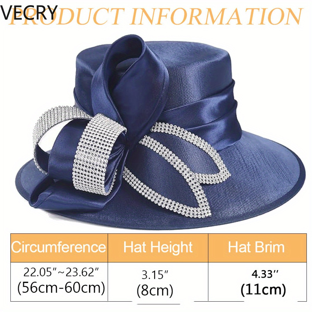 womens church derby dress hat wide brim tea - Temu