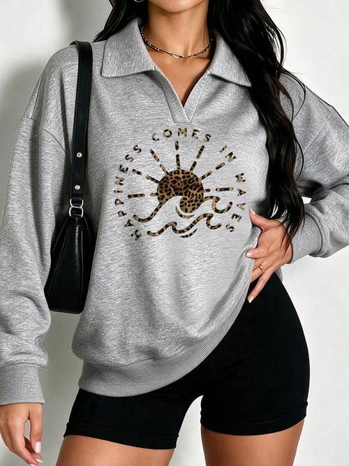 y2k lapel shirt fashionable and comfortable sweatshirt style casual athletic wear trendy casual jacket comfortable fabric womens casual lapel top loose comfortable daily wear geometric print trendy pullover