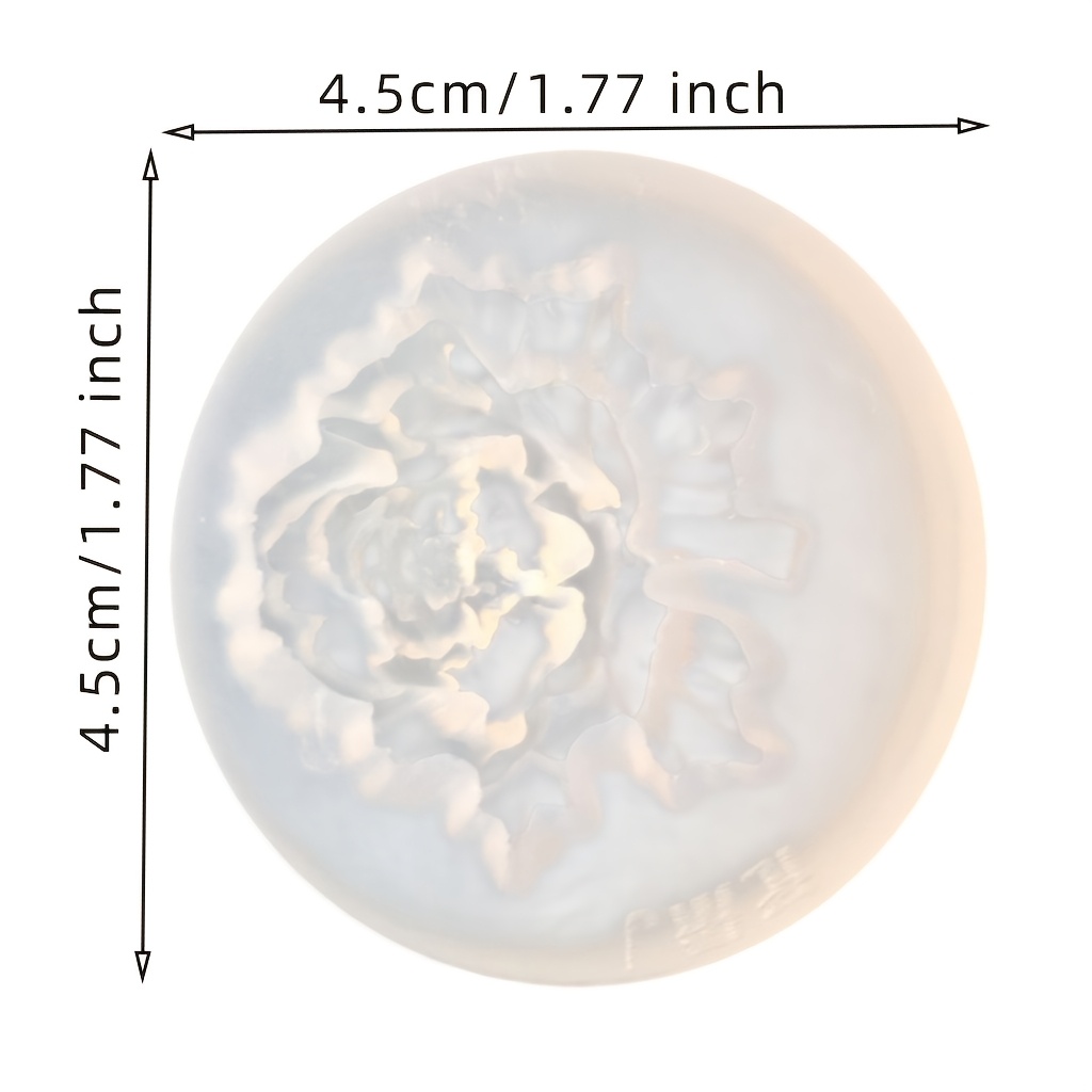 TEMU A Mini Peony Candle Mold For Resin Casting, Perfect For Making Jewelry And Home Decor. Ideal For Crafting Brooches, Handmade Soaps, And For Use