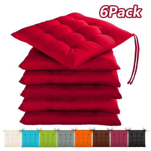 6pcs soft and breathable seat cushion comfortable quilted dining chair pad all weather use multiple colors stylish cushion suitable for home office