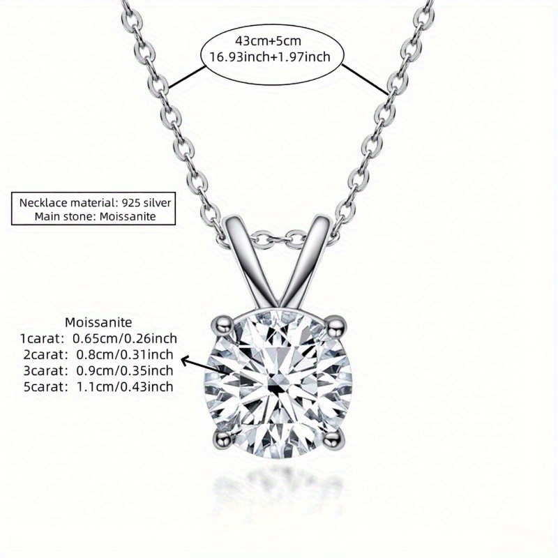 925 Silver Morganite Classic 4-Claw Necklace — Gift for Girls
