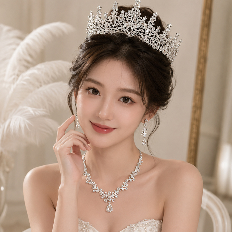 4pcs Princess Style Hair Accessories Set for Parties & Events