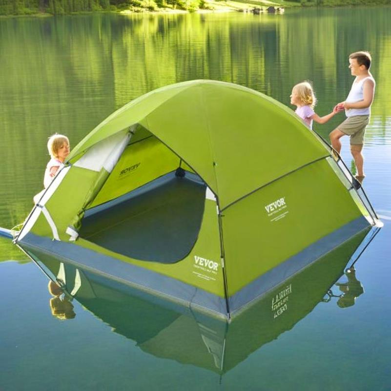BETENST Camping Tent, 3 Person Pop Up Tent, Waterproof And Windproof Family Dome Tent With 2 Strong Mesh, 2 Mesh Windows, 2 In 1 Double Layer For Camping Hiking - 4