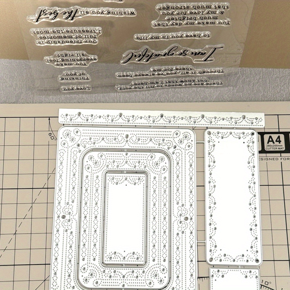stamp and dies sold on Temu United States