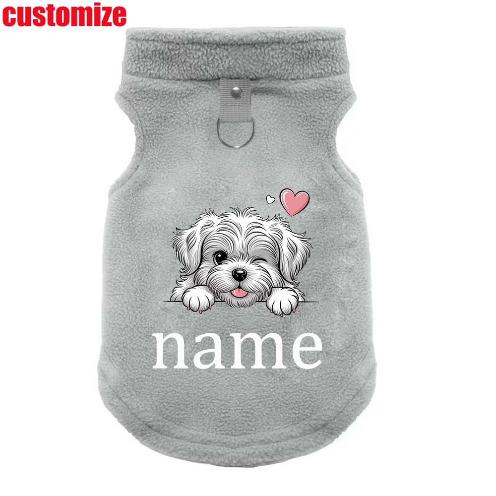 TEMU Customizable Pet Clothing In , Featuring A 