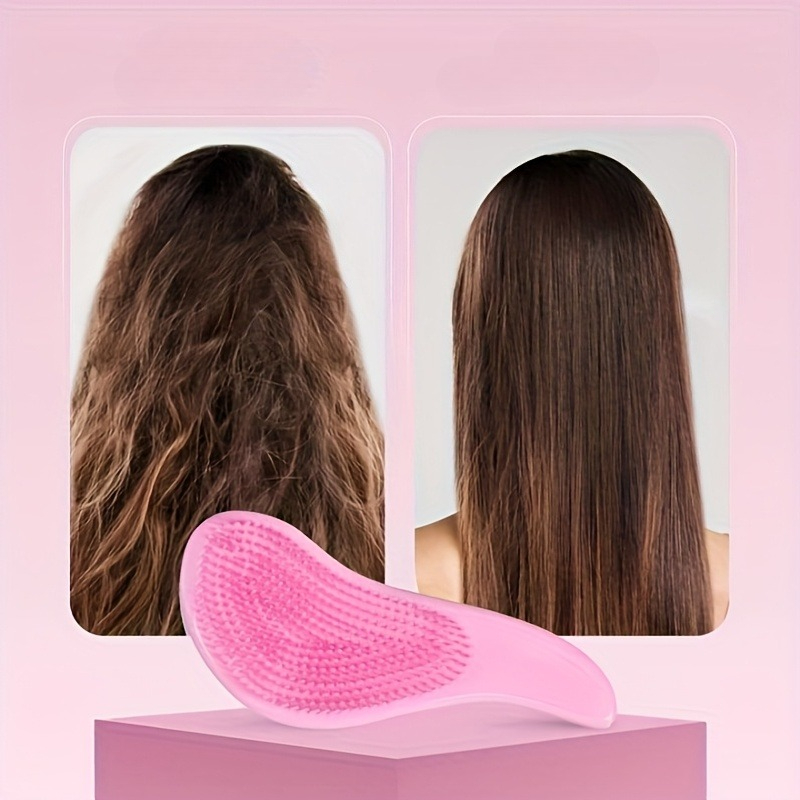 1 peine mágico -enredos, peine con cojín de masaje, peine en caja de regalo para fiestas, cuidado diario del cabello, peine desenredante, peine compacto, cerdas de nylon, peine de alta calidad, artículo esencial para el cuidado del cabello, superficie suave, peine para cabello de mujer, regalo