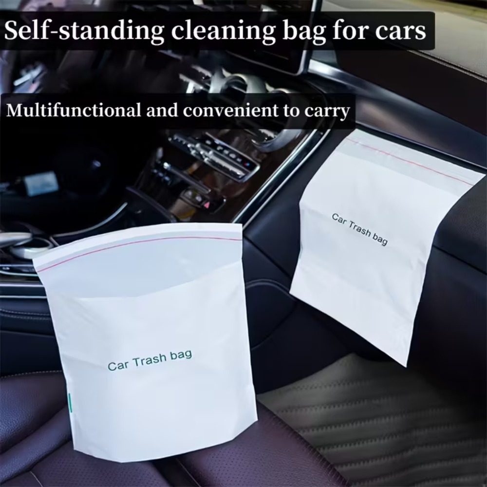 TEMU 40pcs -one Trash Bags - Suitable For Cars, Classrooms, Study Rooms, Makeup Rooms, Offices - Car Vomit Bags, Bags Have Upgraded And Thickened,