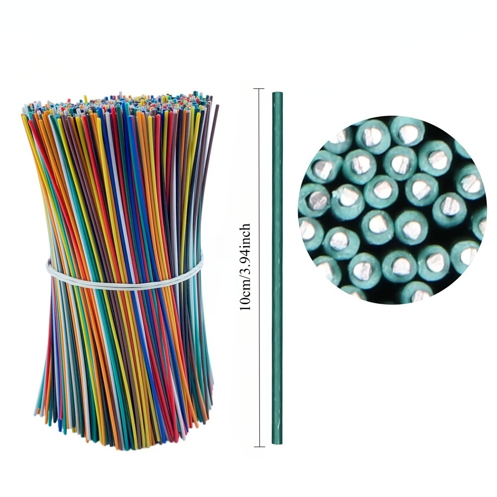 100 bucăți x 10 cm legături de grădină colorate, legături reutilizabile pentru plante cățărătoare