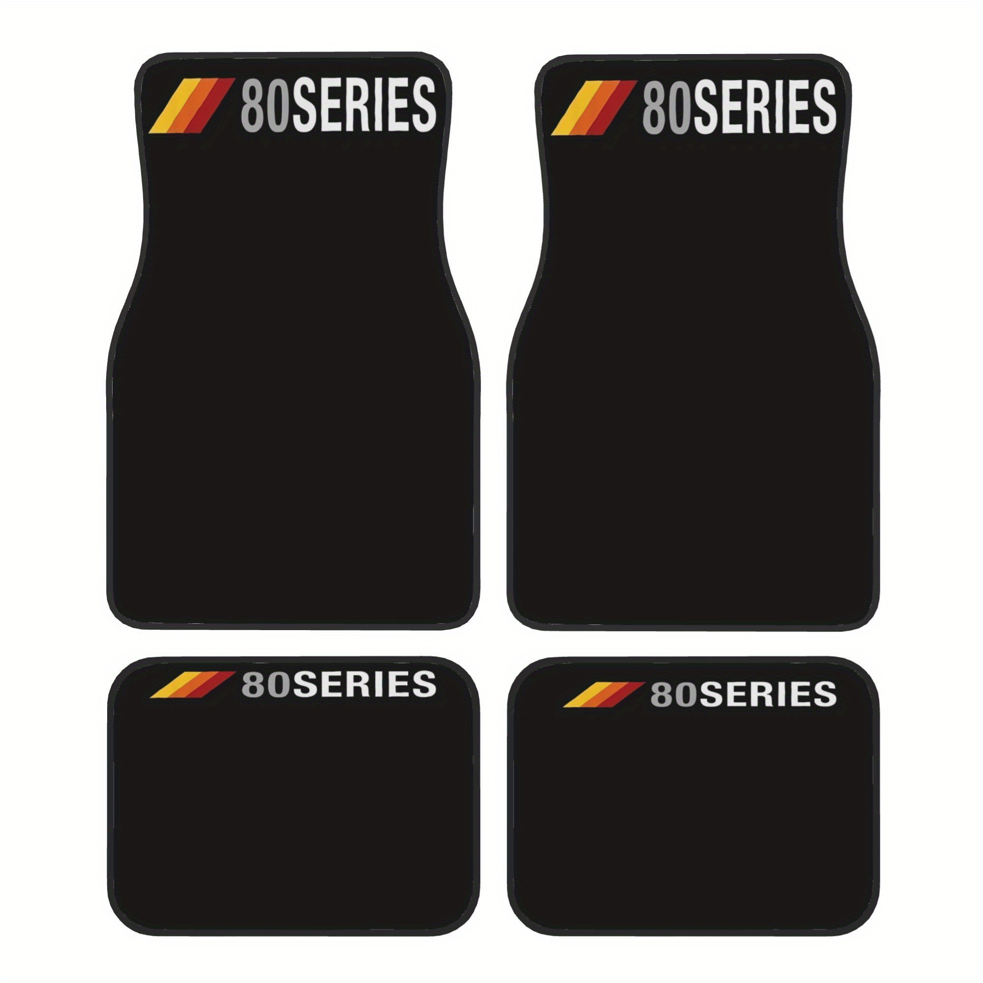 TEMU 4pcs Fj80/fzj80 Mats | Retro Design, Durable Polyester, Universal Fit For Car Enthusiasts