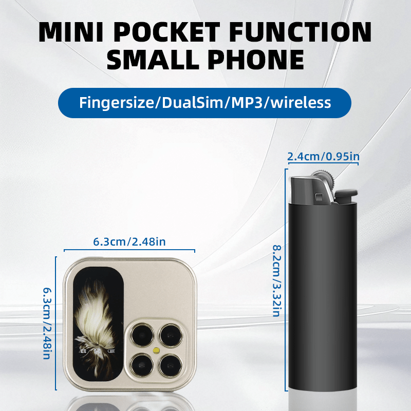 Mini Adventure Version Phone, Compact Dual SIM Communication Device