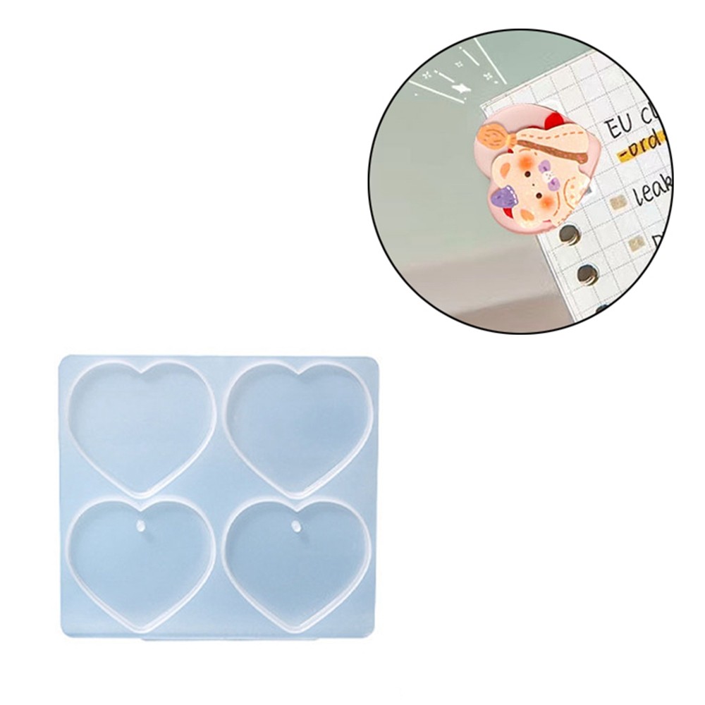 TEMU Molde de silicona de , 1 pieza, compatible con la fabricación de joyas de resina epoxi, adecuado para pinzas y manualidades de resina, molde con