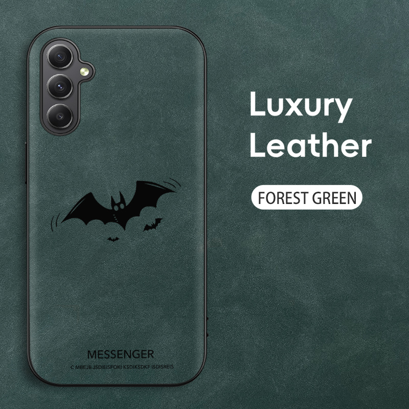TEMU Night Bats, Prémium Szintetikus Műbőr Telefontok Samsung