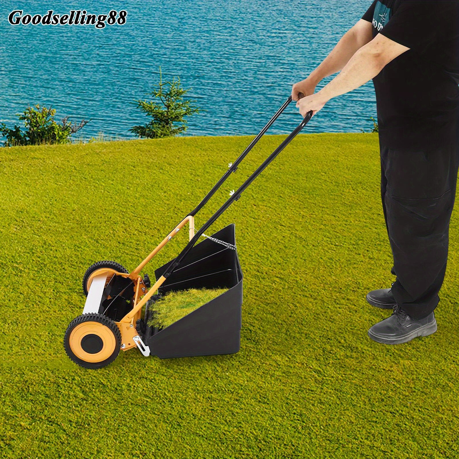Lawn Mower Grass Cutting Hand Machine Price 14 Manual Push Lawn