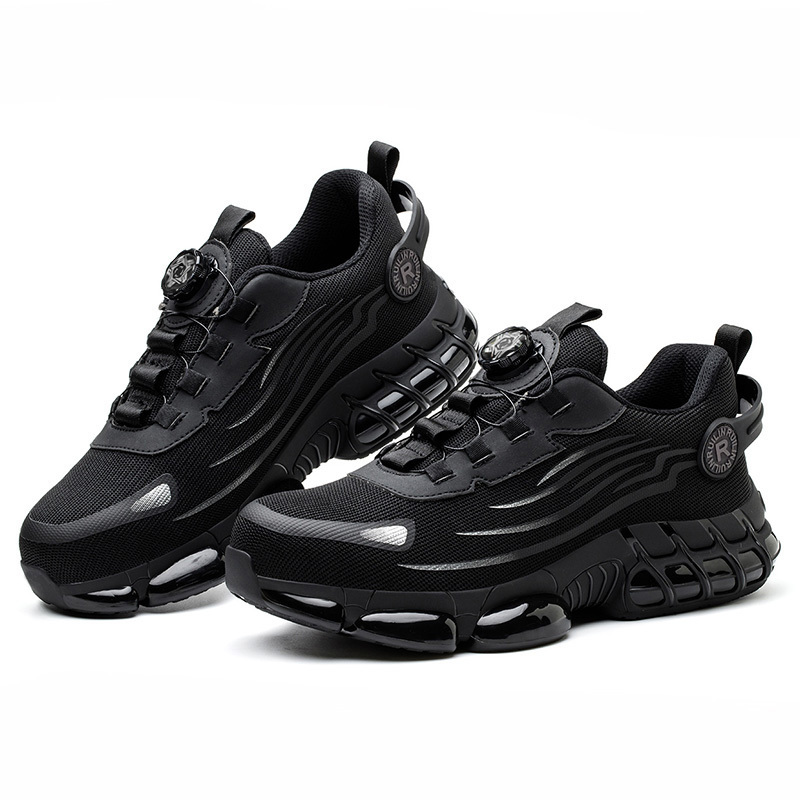 Image of Steel Toe Safety Shoes, Stylish Men's Construction Work Shoes, Anti-puncture And Anti-crush Work Boots, Comfortable, Breathable, And Wear-resistant Industrial And Mining Boots