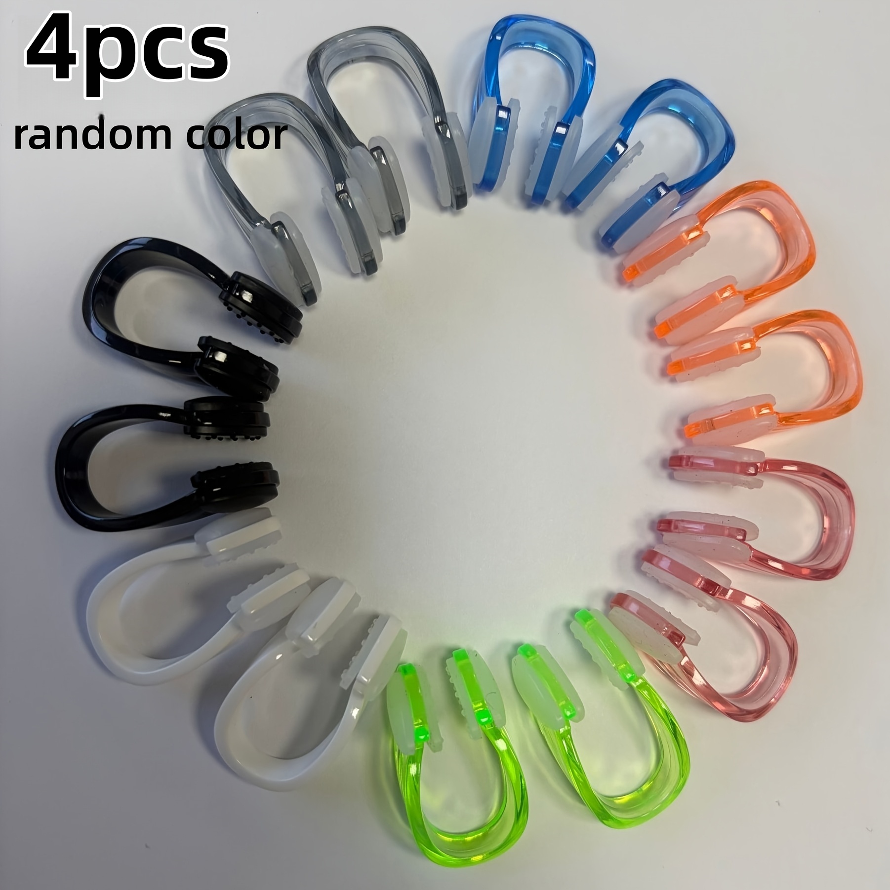 Image of 4/6pcs Anti-slip Swimming Nose Clips, Special For Swimming - Anti-choking Water Nose Clips, Random Color - Suitable For Diving And Water Sports