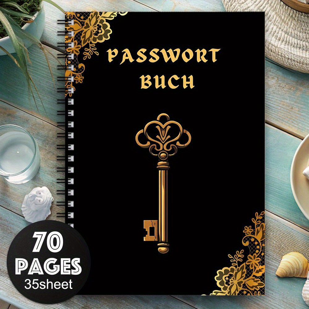 Image of Aesthetic German Password Book 1: A Notebook For Detailed To Websites, A Password Logbook, A Daily Planner, And A Kit For Craft Supplies