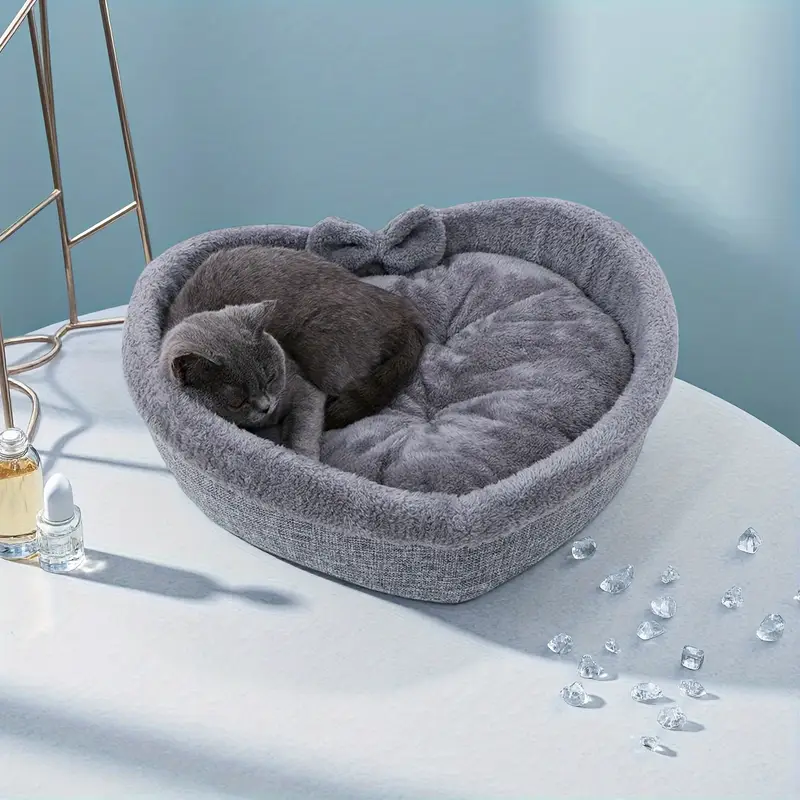 heart shaped pet bed cat and dog kennel universal small and medium sized dogs and cats with cute dog pad cat kennel Product details 2
