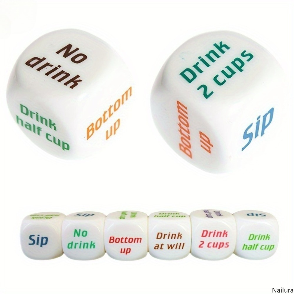 3pcs Multi-Color Dice Game for Tabletop Board Games