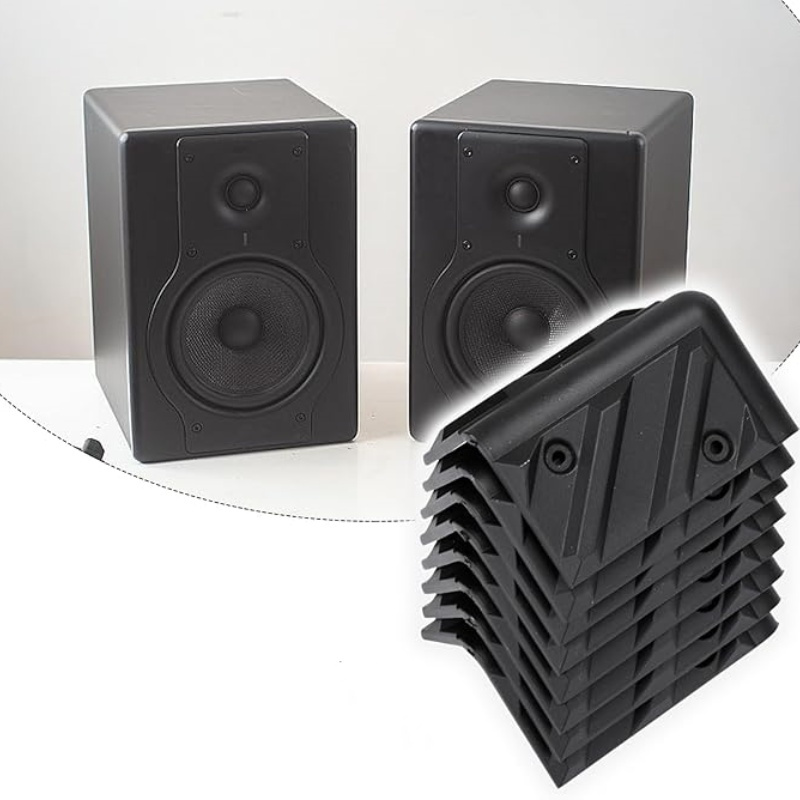 

4pcs Black Plastic Speaker Cabinet Corner Protectors, , Waterproof, Wear-resistant, Anti-collision, Not Easy To Crack