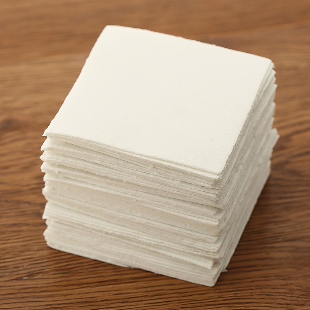 

50pcs Ceramic Fiber Kiln Paper For , 80x80mm Square Sheet- With Odor Reduction