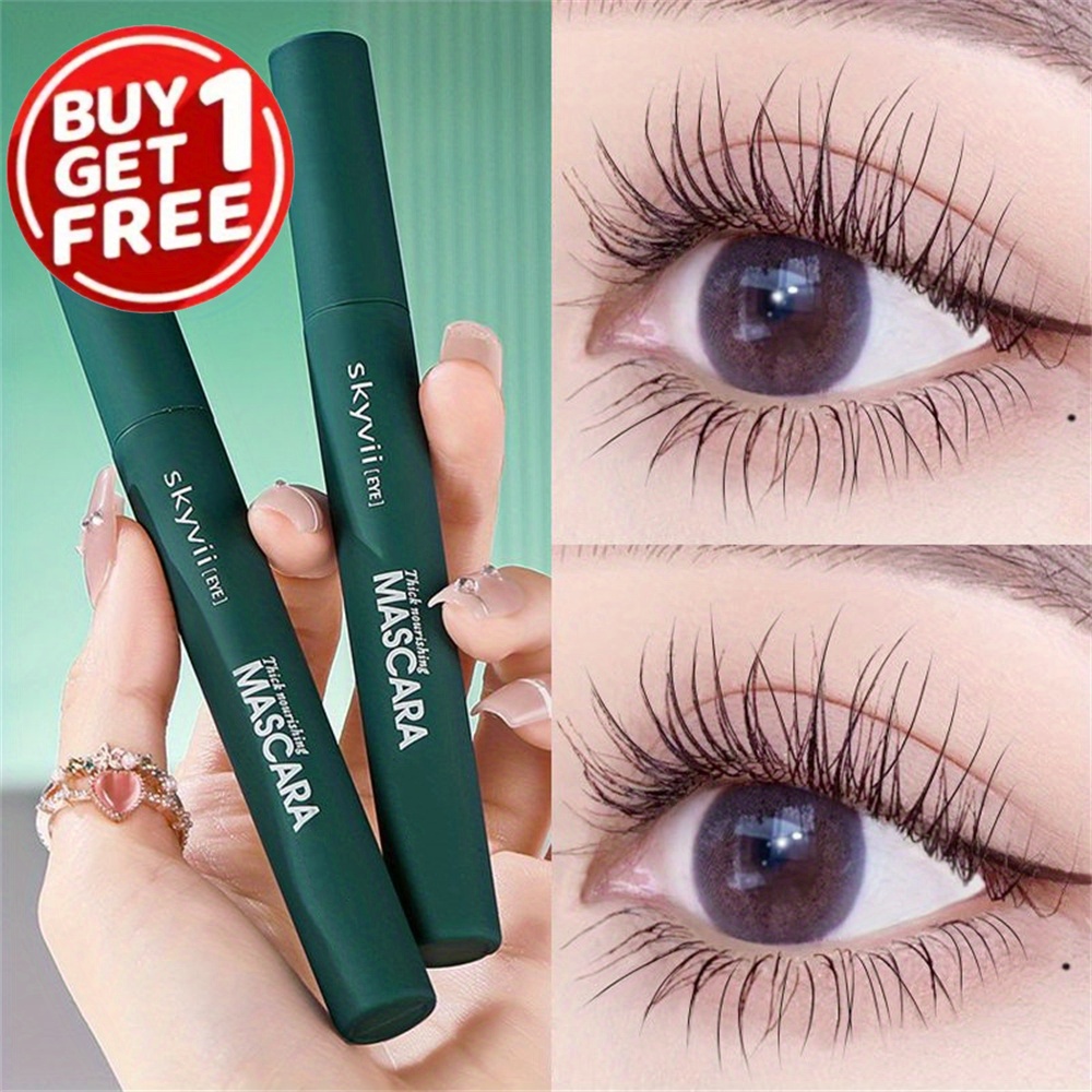 Buy 1 Get 1 Free, Lengthening, Volumizing, And Curling Mascara, Waterproof, Sweatproof, Long-lasting, , And Transfer-proof, Base Coat For Eyelashes