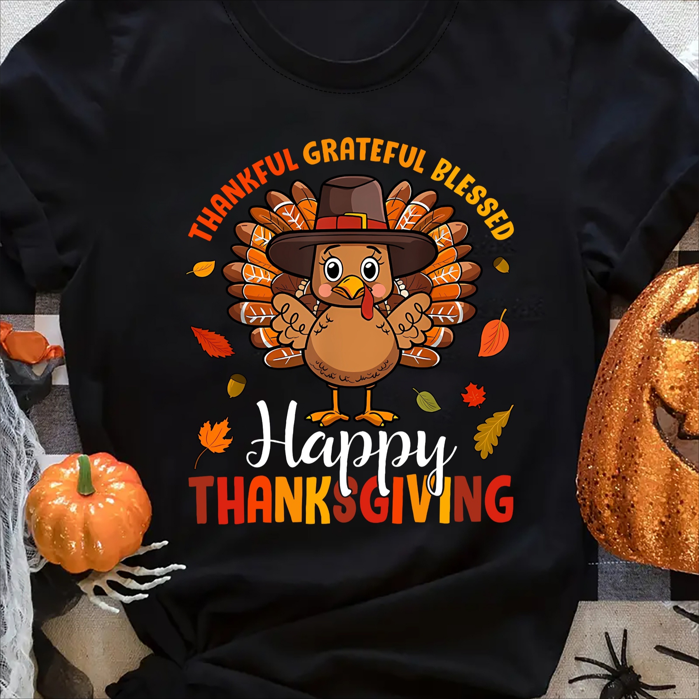 

1pc Unisex Turkey Graphic Tee - T- Slight , Fit, Pattern
