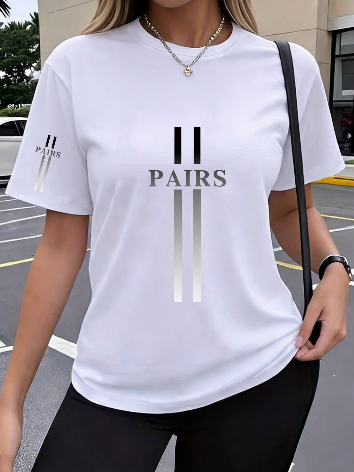 T-Shirt Femme Style Y2K — Imprimé PAIRS 3424e8542f1d44d1a7638ba172c888ba Goods