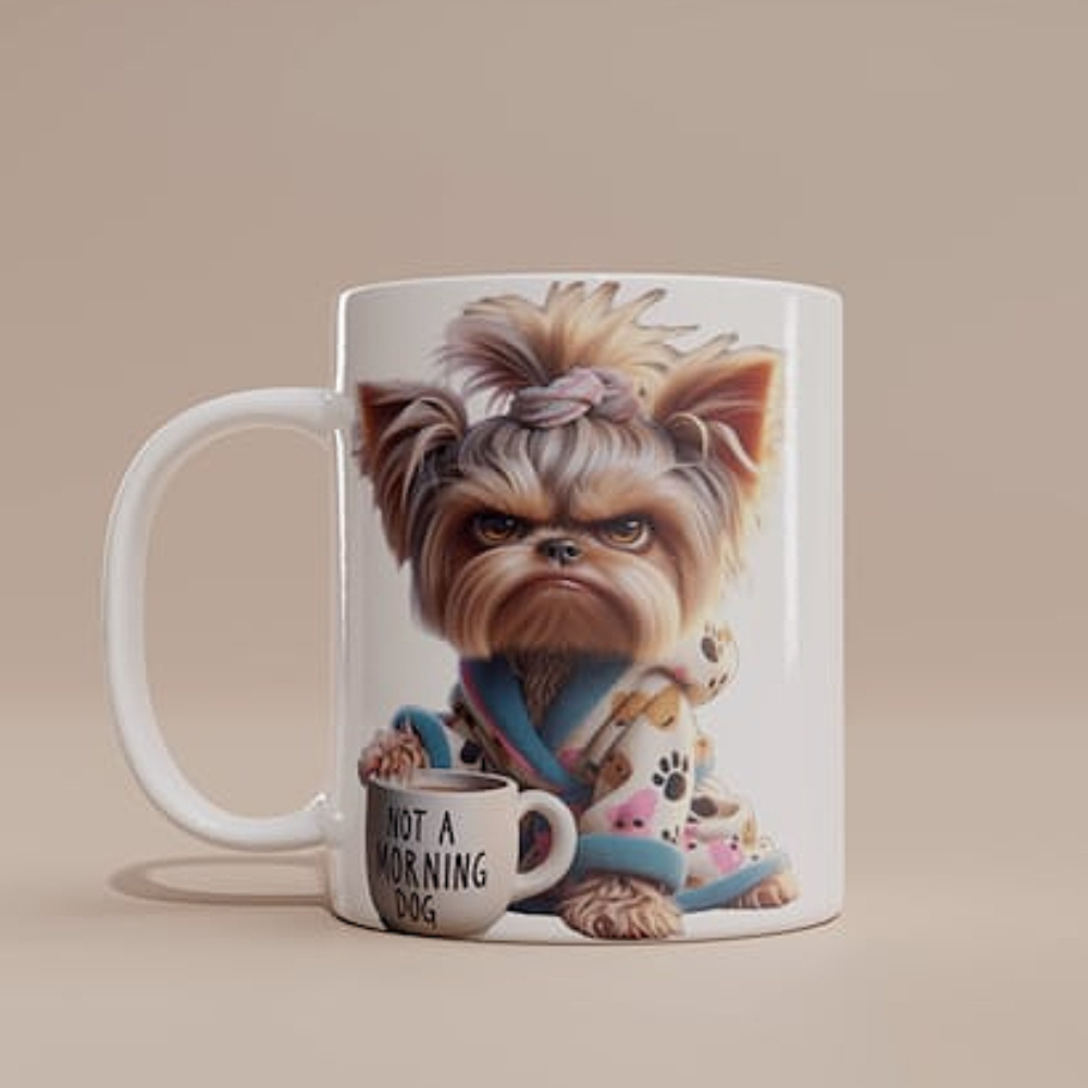 

Yorkshire 's : Dog Mug - Double- , For & Beverages, For Pet Enthusiasts