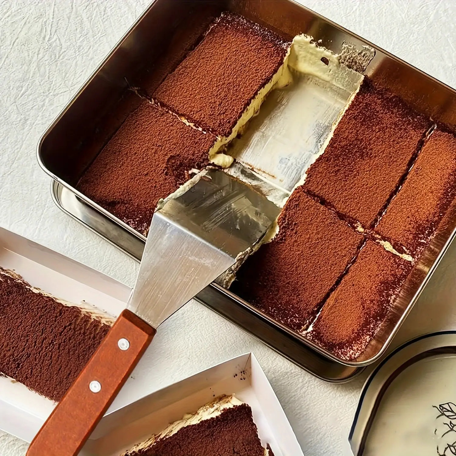 Special Tiramisu Spatula with Wooden Handle