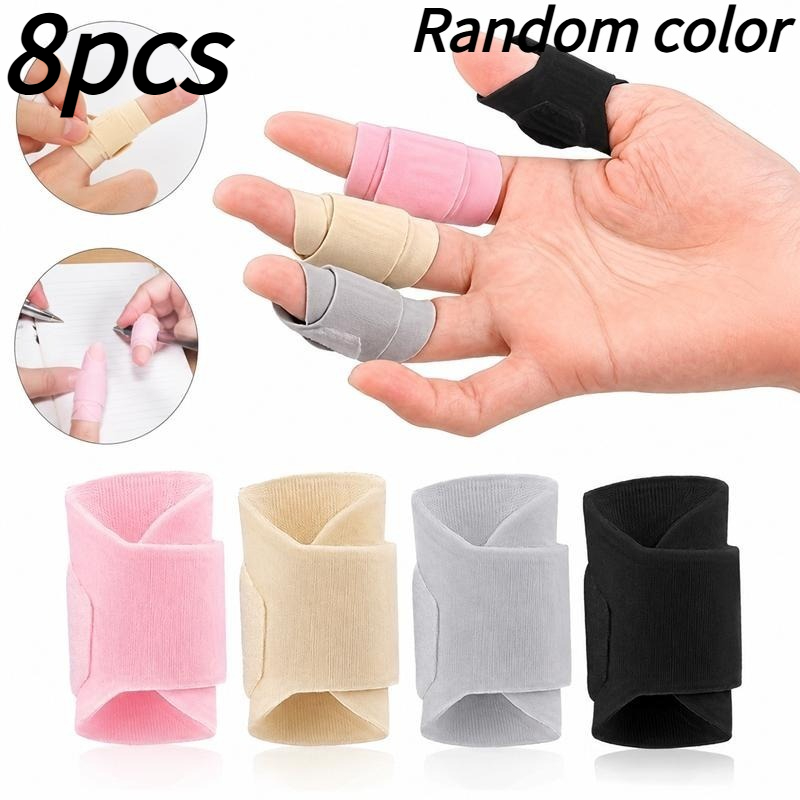 TEMU Universal Adjustable Finger Protector, Random Color, Sports Protective Finger Sleeve, And Anti-slip Finger Guard, Reusable Protective Cover,