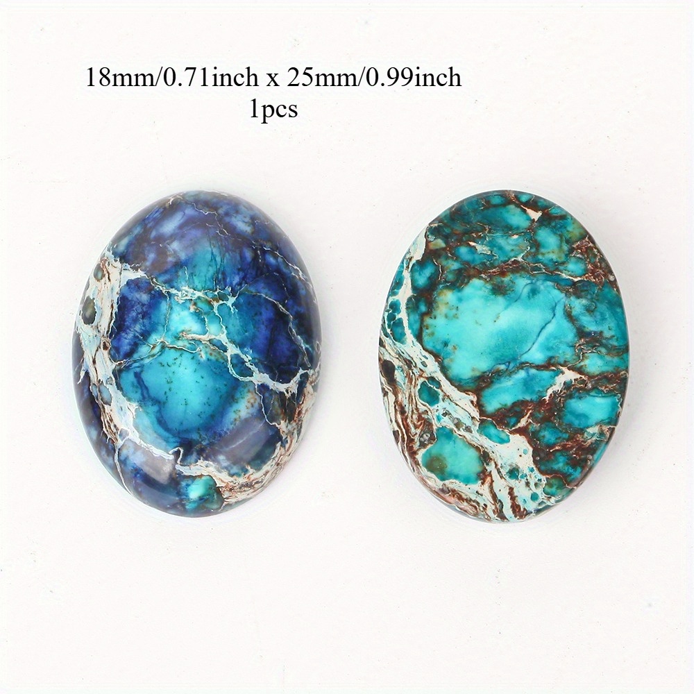 E-shop 18X25mm . Naturstein Meersediment Jaspermarmor Perlen Oval Jiemian für Schmuckherstellung Armband Ohrring Zusätze Geschenke für Frauen