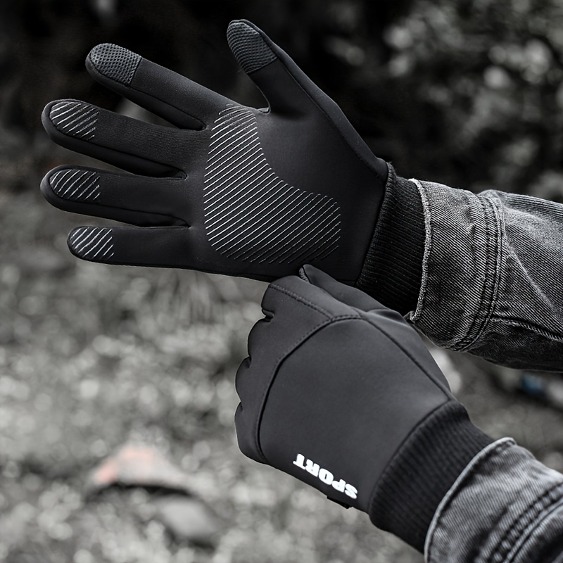 Men's Thermal Gloves with Touchscreen Compatibility