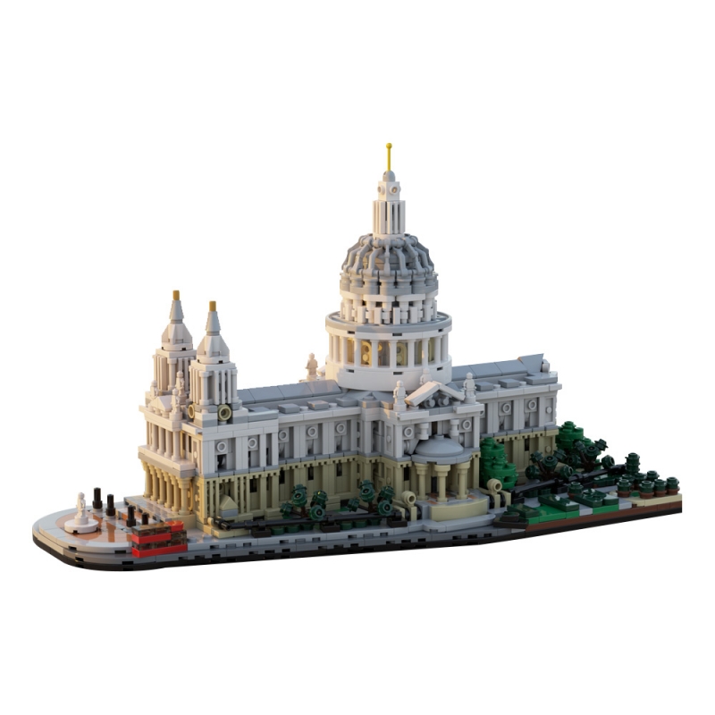 2148pcs Saint 's Cathedral Building Set - 1:800 Scale London - Detailed Baroque Architecture - Adult Collector Display - Architecture Gift
