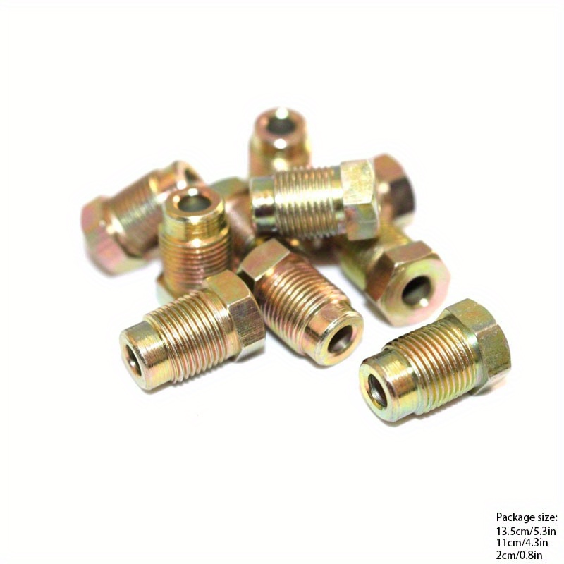 10pcs M12 Metric Brake Pipe Nuts for 1/4" Pipe
