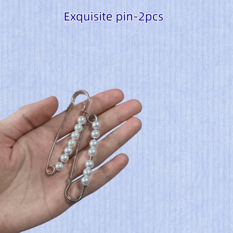 Broche de 7 piezas, alfiler de cintura, pinza de seguridad para pañuelo de cuello y bufanda, alfiler con hebilla para…: retailer-supplied image