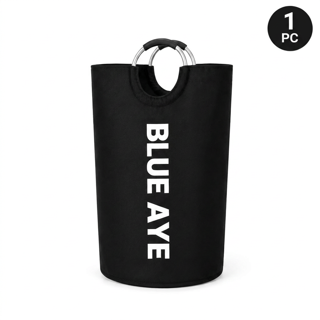 TEMU 2pcs Extra-large Capacity Foldable Laundry Baskets - High-quality Home Laundry Bags With Soft-padded Handles, Baskets, , Perfect For Household
