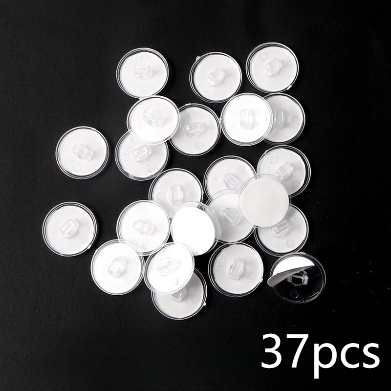 TEMU Lot de 37 crochets de plafond transparents auto-adhésifs pour suspendre ballons, fanions, décorations de fête, crochets amovibles pour mur et