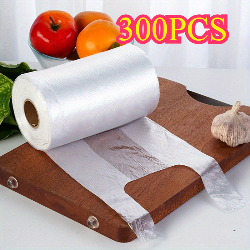 item picture 300pcs large transparent food storage bags this fashionable plastic packaging features high   making products     and enhancing conversion the thickness reaches   grade resistant to puncture and tear