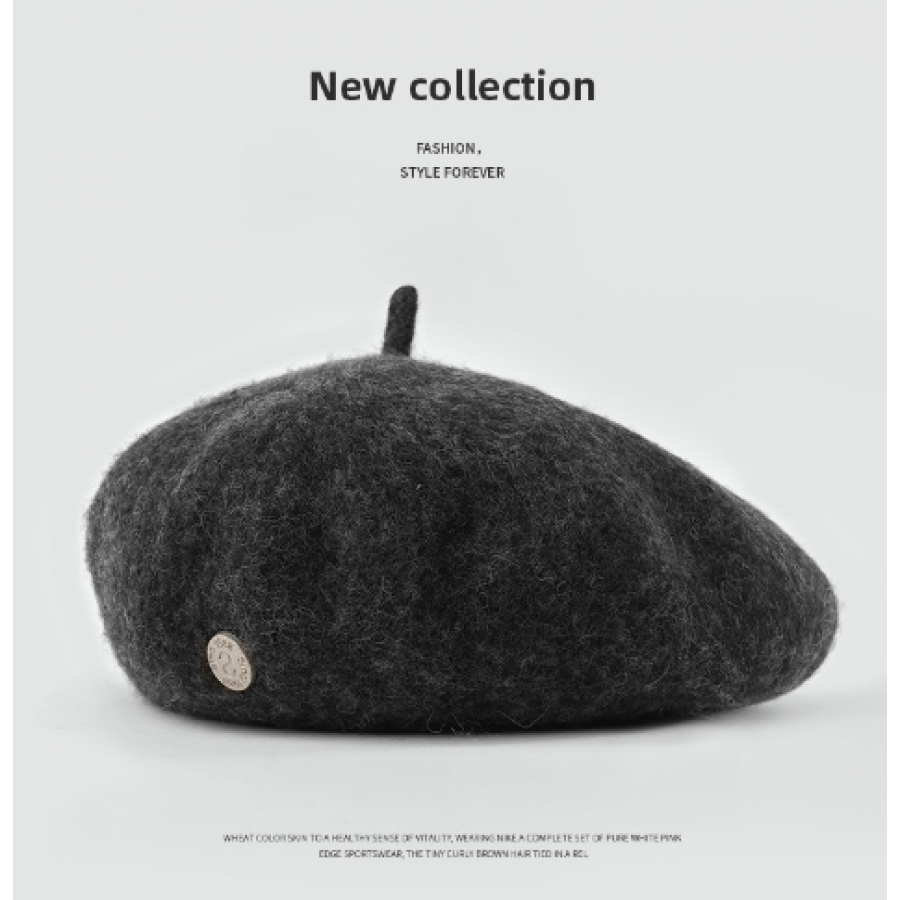 chic vintage wool beret hats women stylish warm lightweight  display picture 1