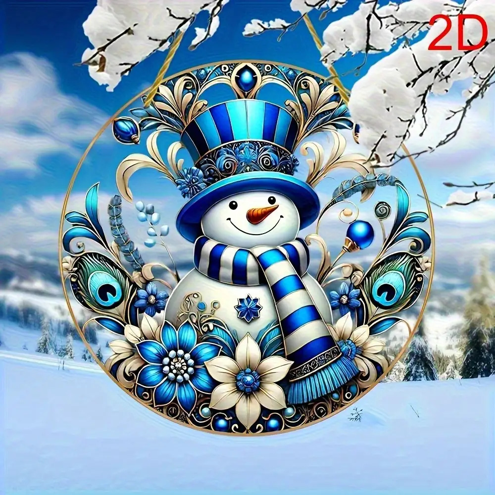 TEMU 2D Plat - [2D Plat] Acrylique Imprimé 2D. Articles de Fête pour Occasions Comme Halloween et Noël. Une Décoration de de Neige en Acrylique 2D