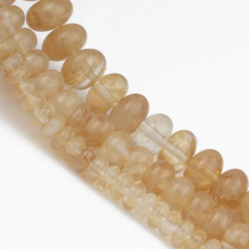 Natural Citrine Quartz Beads for Jewelry Making
