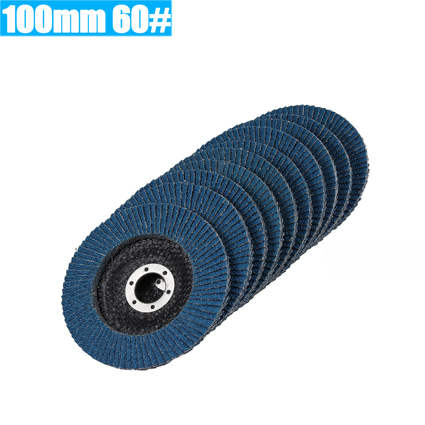 TEMU 10/20pcs 60/80 Mesh 100mm Flap Discs Grinding Wheel 60 Grit/80 Grit Flap Sanding Disc, For Metal And Wood Grinding, For Angle Grinder Sanding