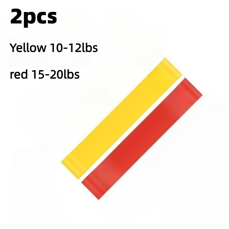 TEMU 2pcs Multifunctional Fitness Resistance Bands, Used For Lifting, Leg Training, Pilates, Body Stretching, And Strength Training, Full Body