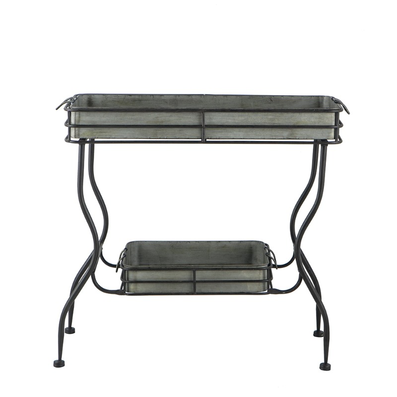 32x15x31' Maggie Galvanized Tray Table Accent Table