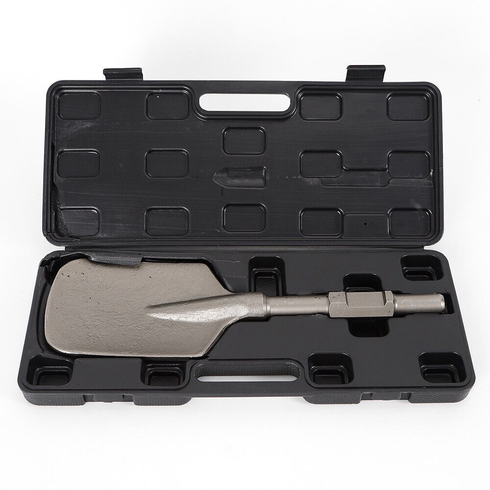 Clay Spade Chisel 40cr Chromium Steel, 3cm/1. 18inch Hex Shank, Hammer Shovel, Square Clay Spade Shovel Chisel Bit For , Silvery