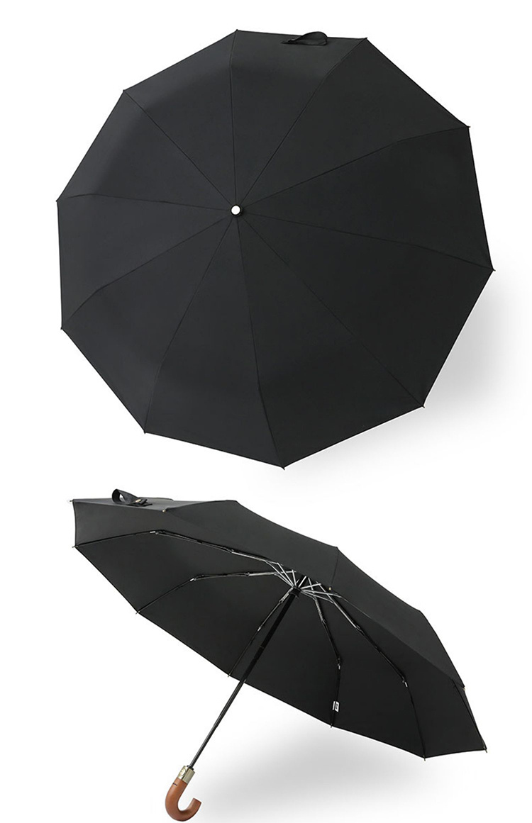 Large Automatic Umbrellas for Men And Women, Suitable for Golf, Featuring a Vintage Design, Windproof Structure, And 10 Ribs.