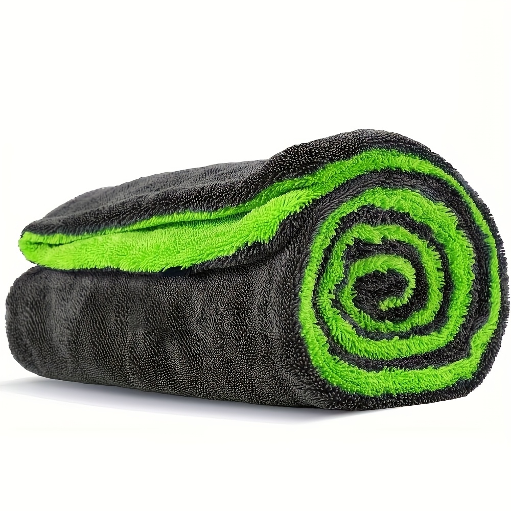 Image of Heavy Duty Suv Truck Drying Towel- Double-sided Fiber Cloth, Strong Water Absorption, Scratch Resistant, Fast Drying Car Wash Towel, Suitable For Trucks, Suv, Car- Machine Washable, Absorbent Fabric