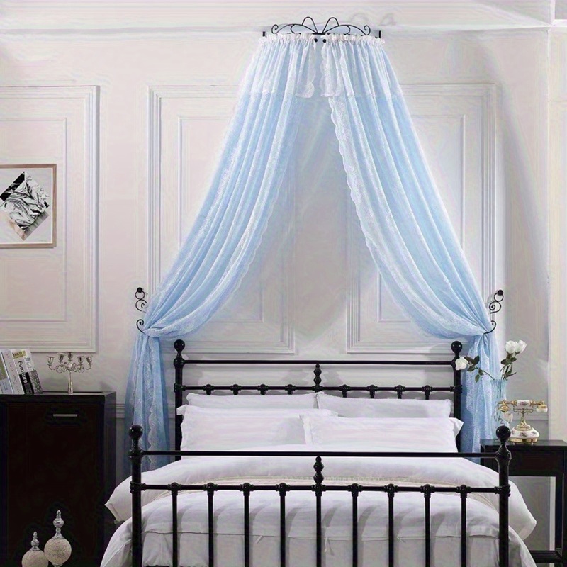 Moustiquaire à Quatre Coins Couvre-Lit Princesse - Grande Moustiquaire Carrée Pour Lit King Queen Full, Décoration Chambre Filles Et Adultes