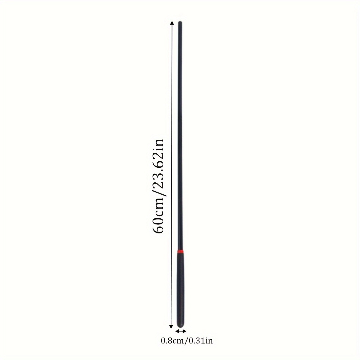 Image of 24-inch Black Resin Pet Teaser Wand With Handle - Ideal For Interactive Play & Outdoor Fun, Perfect Gift For Pet Owners, Entertainment, Sports